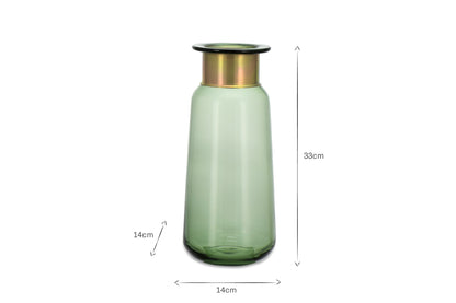 Vase en verre Miza - Vert