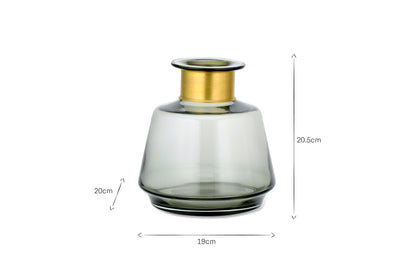 Vase en verre Miza - Fumée