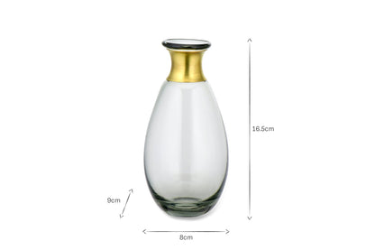 Vase en verre Miza Mini - Fumé