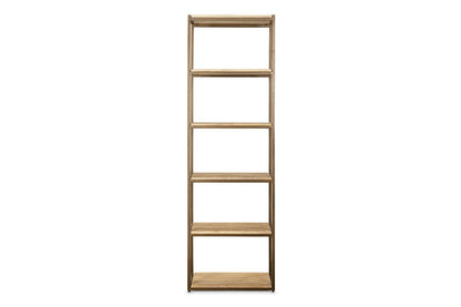 Étagères sur pied Marjori en bois de manguier et fer - Étroites