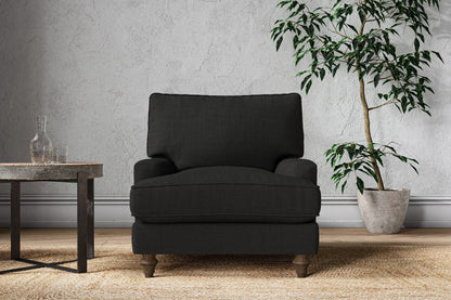 Fauteuil Marri - Lin anthracite Brera