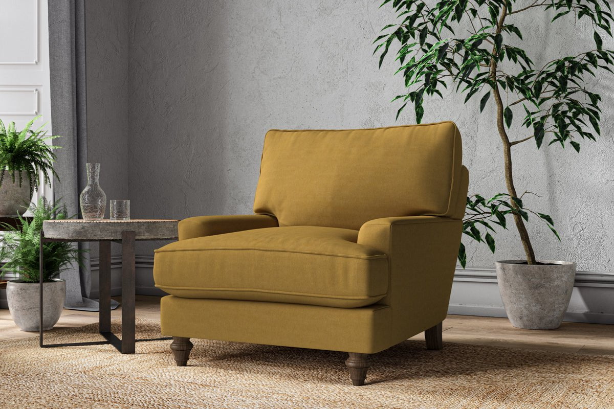 Fauteuil Marri - Coton recyclé ocre