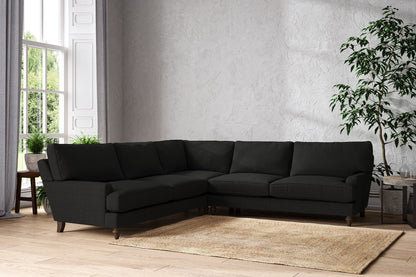 Canapé d'angle Marri Grand - Lin anthracite Brera