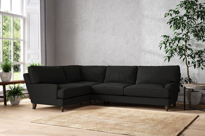 Canapé d'angle gauche Marri Grand - Lin anthracite Brera