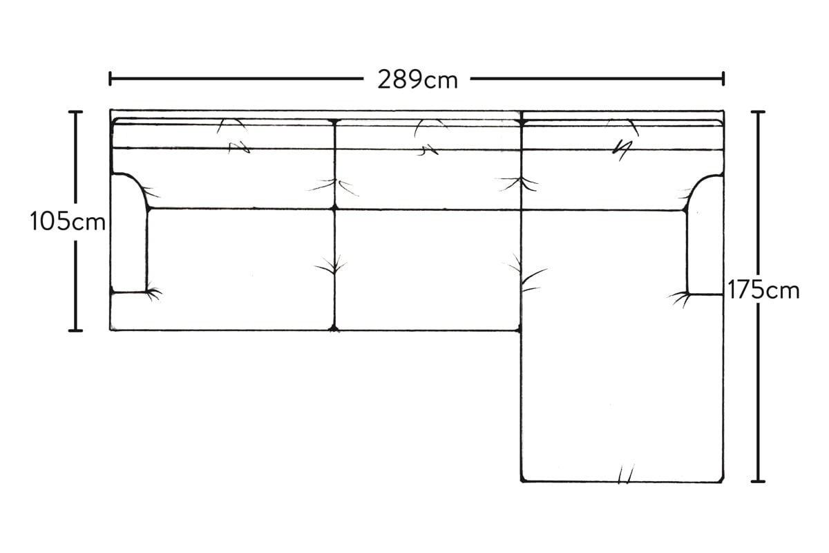 Canapé méridienne Marri Grand avec accoudoir droit - Lin Brera Jade