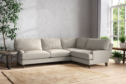 Canapé d'angle droit Marri Grand - Lin Brera Naturel