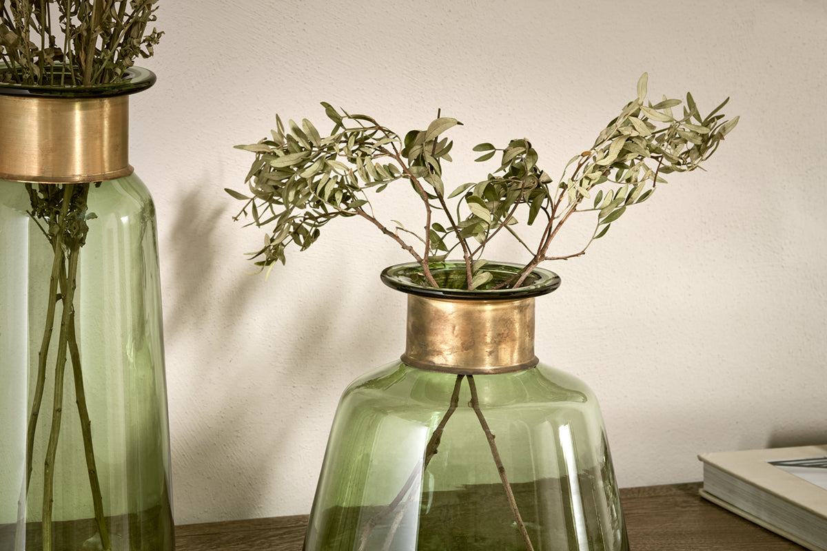 Vase en verre Miza - Vert