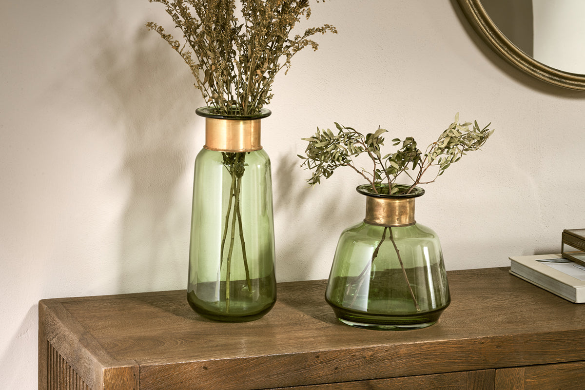 Vase en verre Miza - Vert