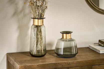 Vase en verre Miza - Fumée