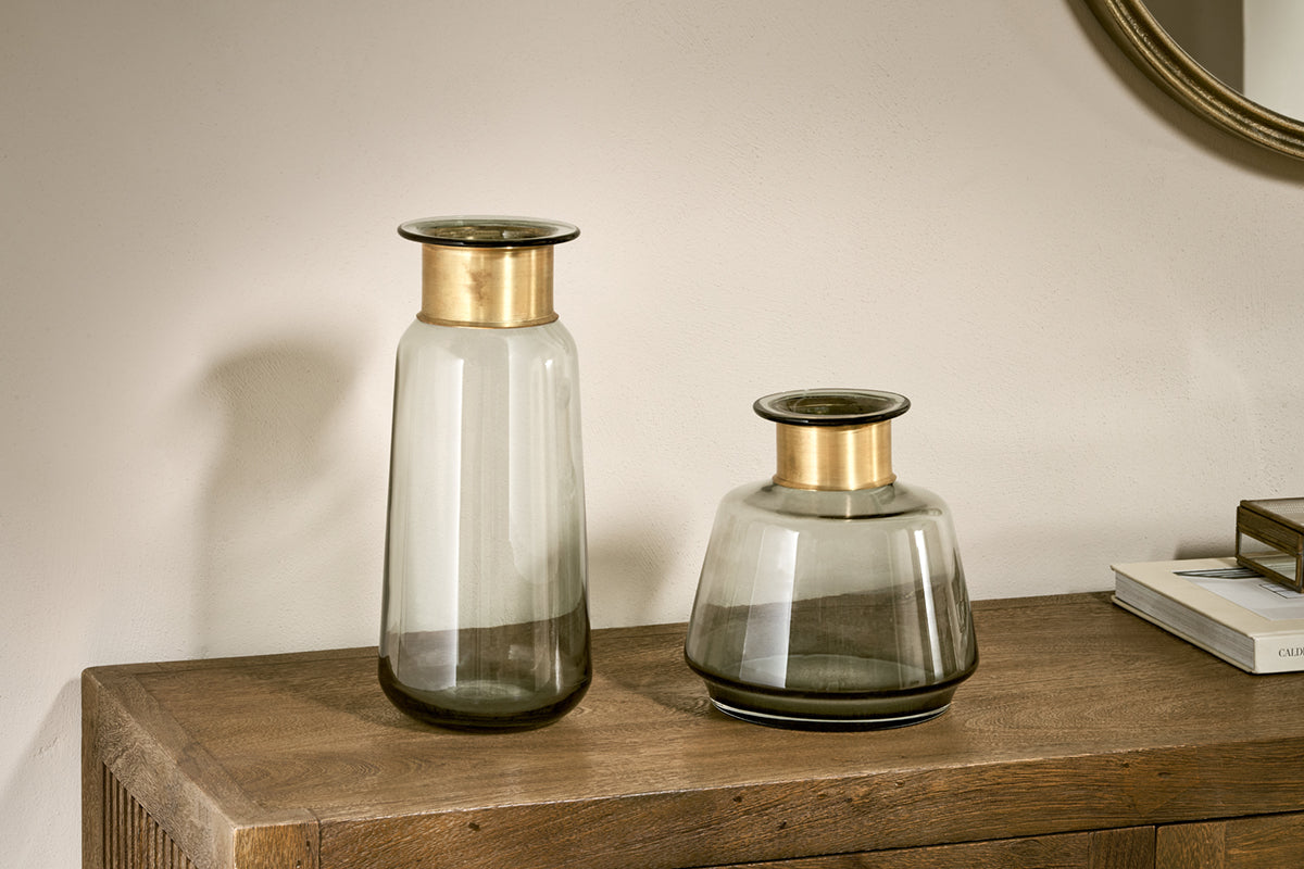 Vase en verre Miza - Fumée