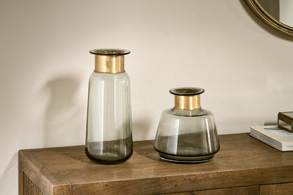 Vase en verre Miza - Fumée