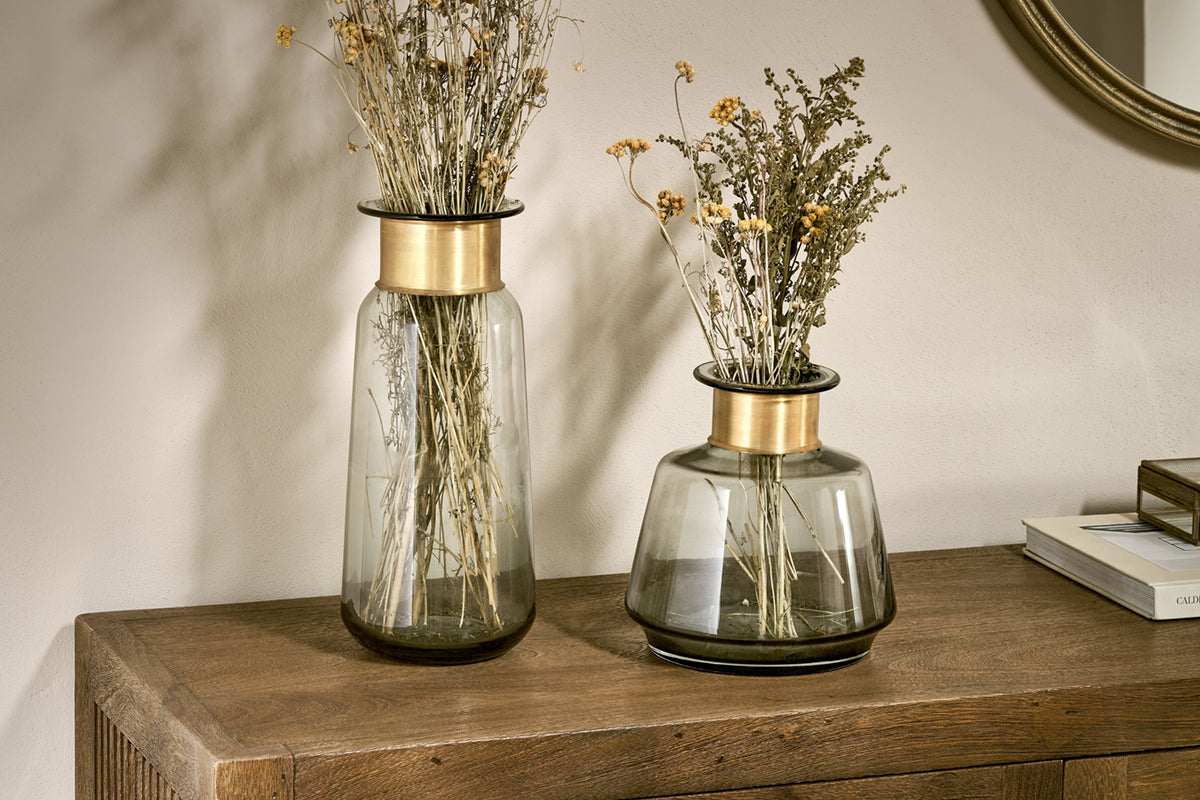 Vase en verre Miza - Fumée