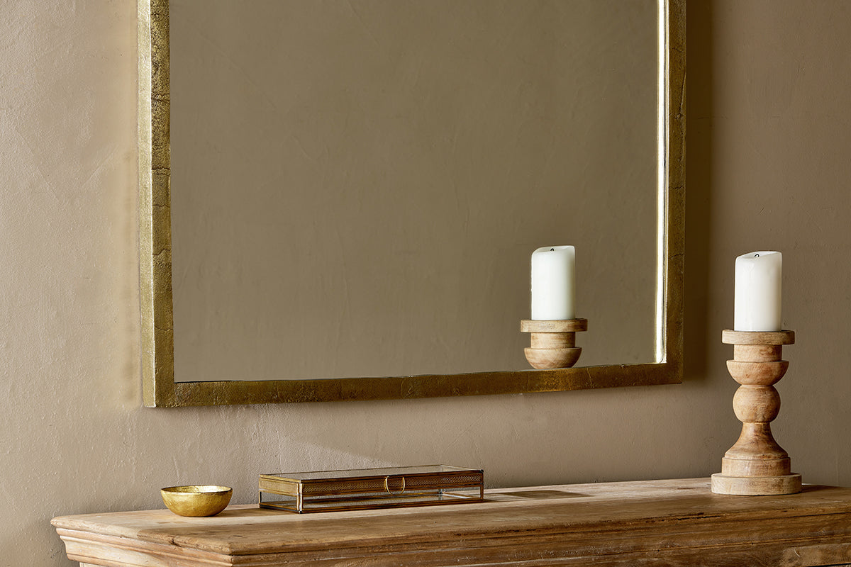 Miroir en arc Murwara - Laiton antique