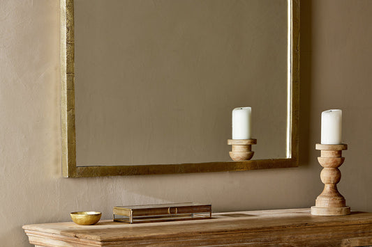 Miroir en arc Murwara - Laiton antique