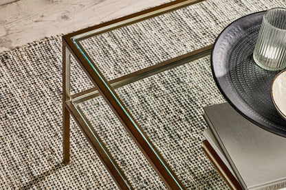 Table basse Nakuru en fer et verre