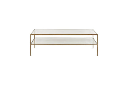 Table basse Nakuru en fer et verre