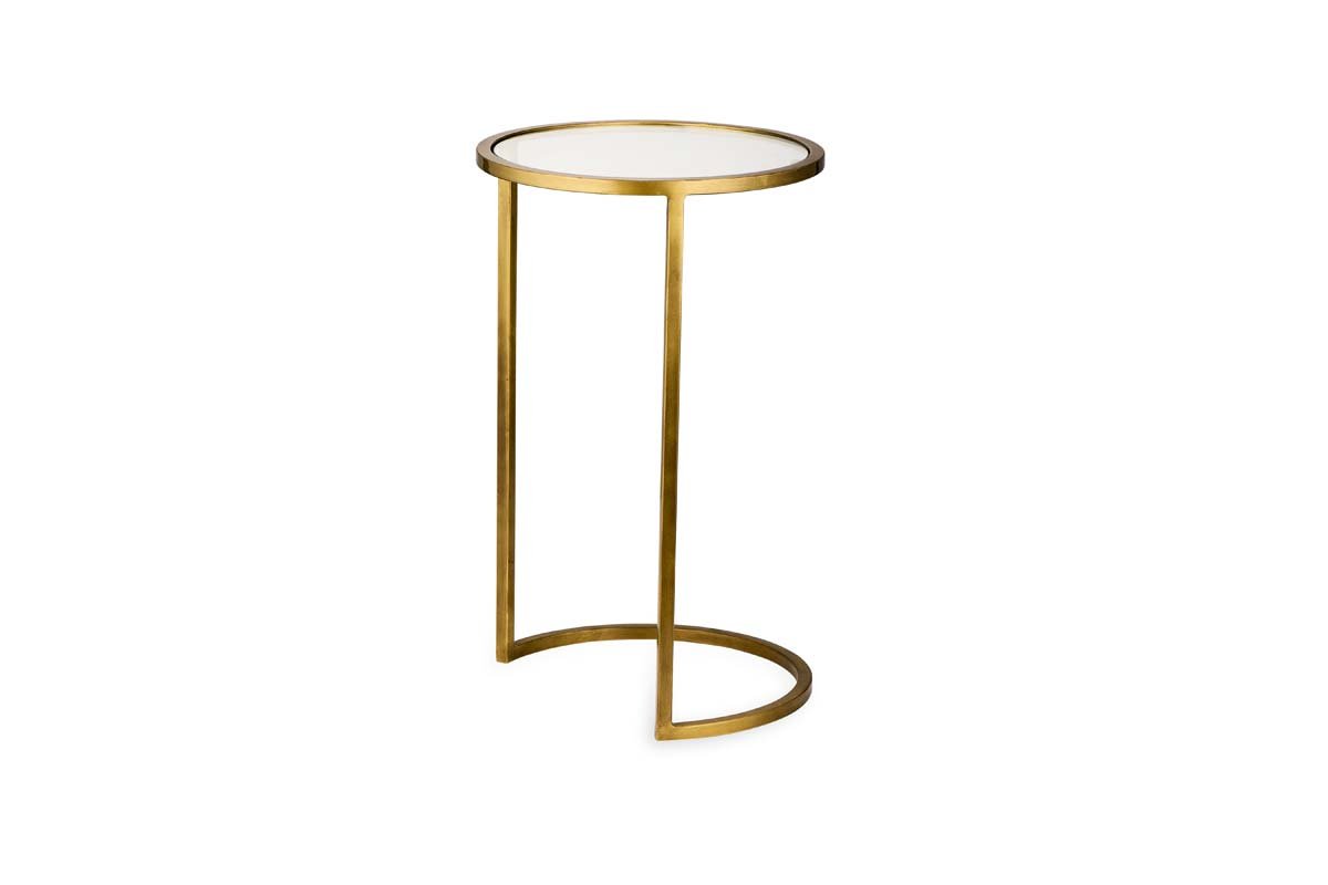 Ensemble de tables d'appoint Nakuru en fer et verre - Laiton