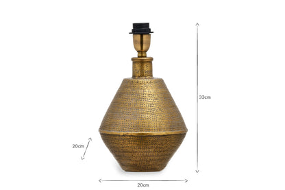 Lampe Nalgonda - Laiton antique - Petite