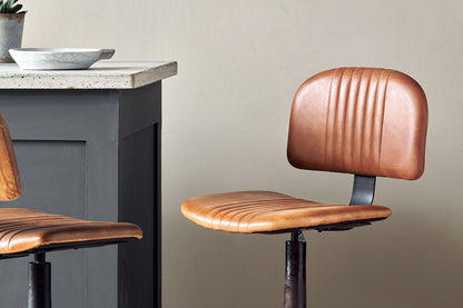 Chaise de bar Narwana - Beige vieilli