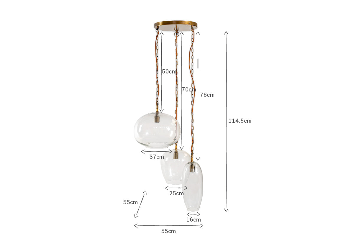 Pendentif Otoro Statement en verre recyclé