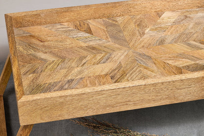 Plateau de petit-déjeuner en bois de manguier Pawi