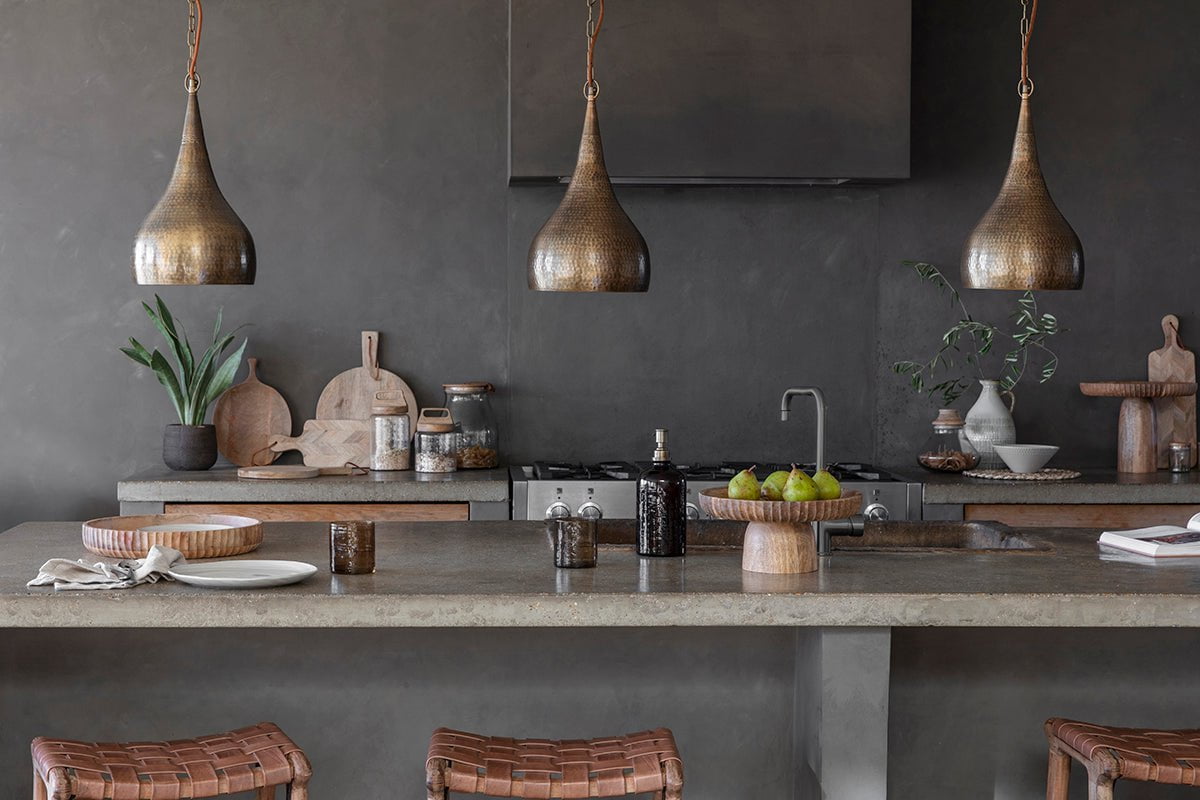 Pendentif Quinn en métal martelé - Petit