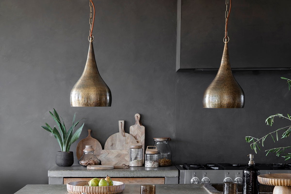 Pendentif Quinn en métal martelé - Petit