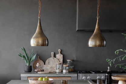 Pendentif Quinn en métal martelé - Petit