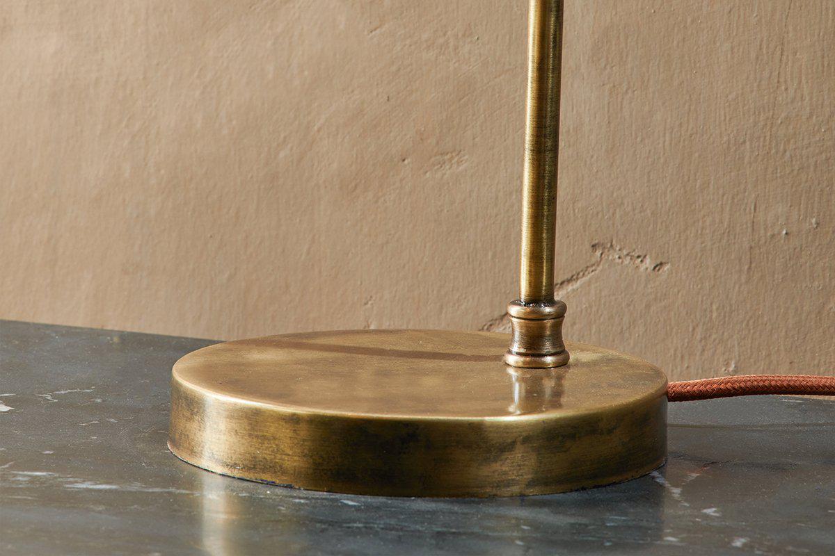 Lampe de table Rarni en verre recyclé - Laiton antique