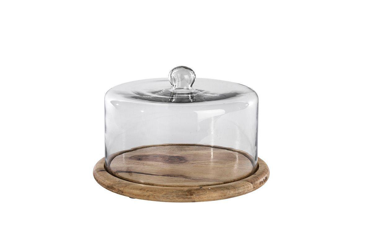 Cloche à gâteau en verre recyclé
