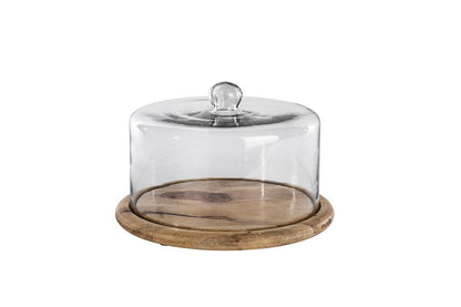 Cloche à gâteau en verre recyclé