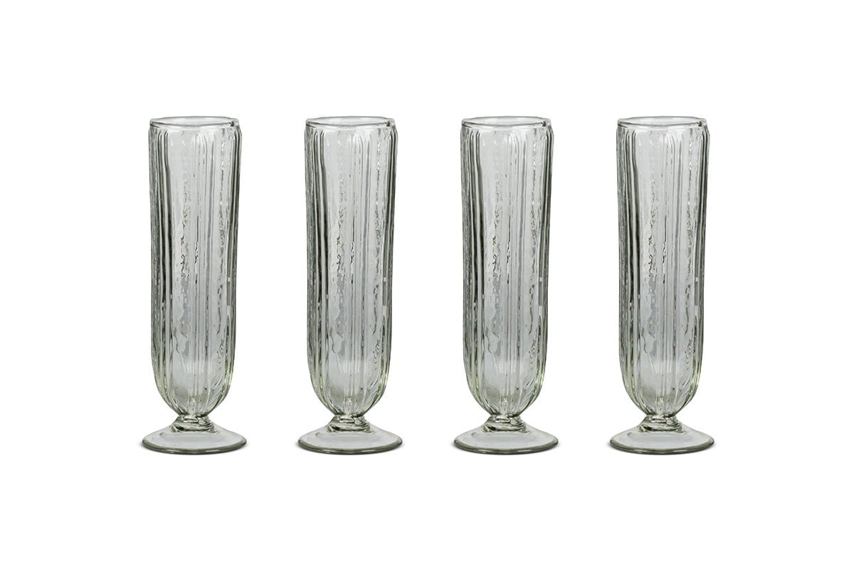 Verres à champagne Sigiri - Transparents - (Lot de 4)