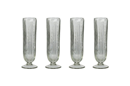 Verres à champagne Sigiri - Transparents - (Lot de 4)