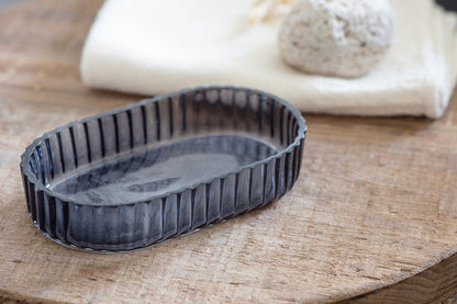 Porte-savon en verre recyclé Valeska