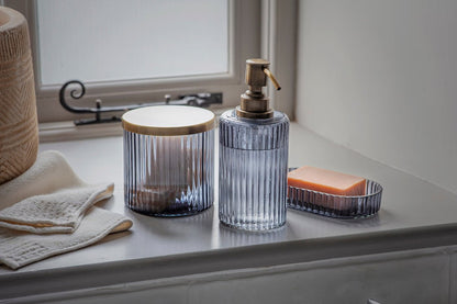 Pot de rangement en verre recyclé Valeska