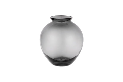 Vase en verre Vanita - Gris fumé - Large