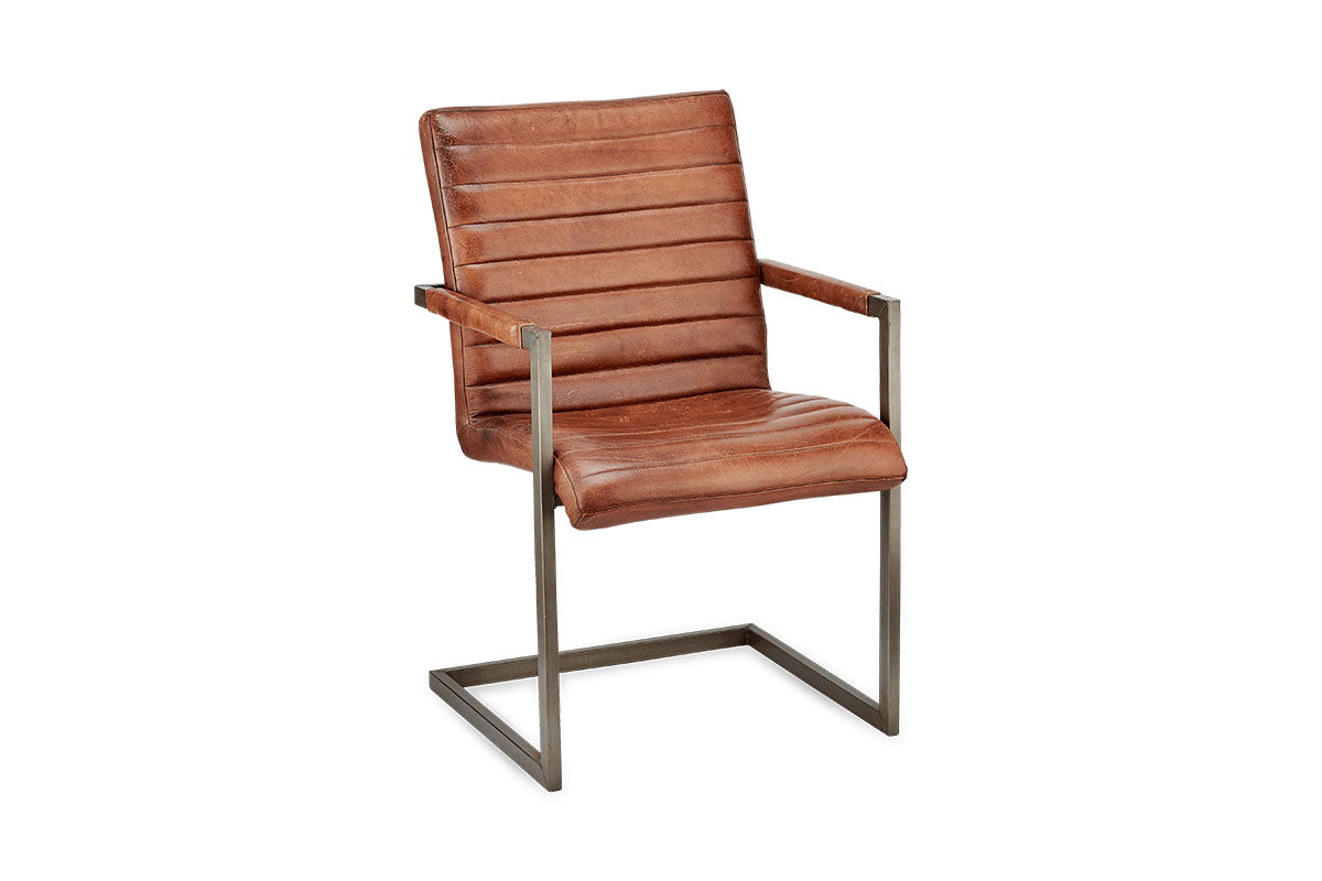 Chaise de bureau en cuir Wamma