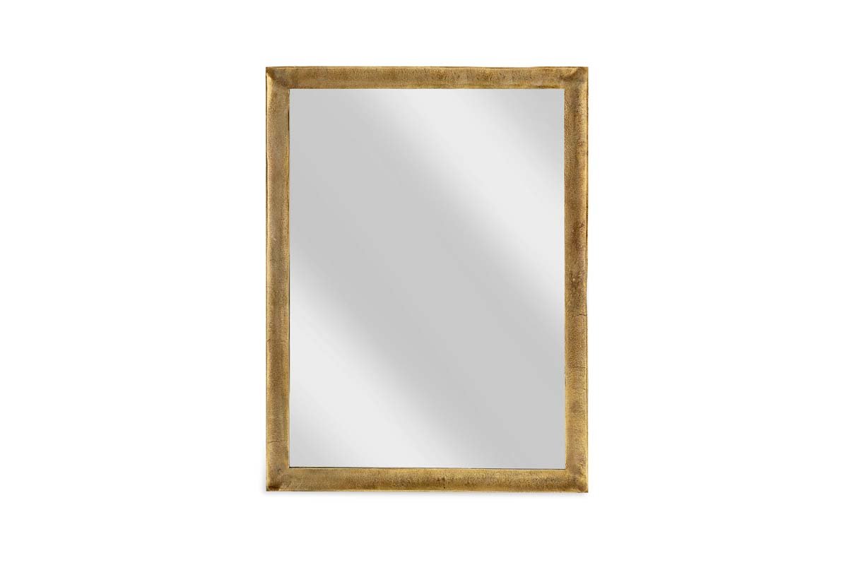 Miroir rectangulaire Yadur - Laiton antique - Grand