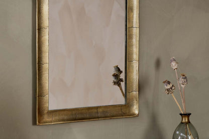 Miroir rectangulaire Yadur - Laiton antique - Petit