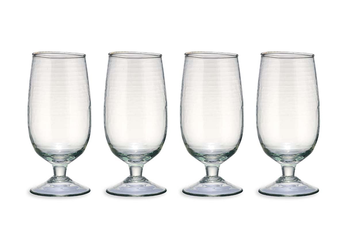 Verre martelé Yala - Transparent (Lot de 4)
