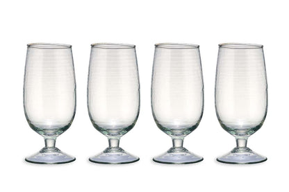 Verre martelé Yala - Transparent (Lot de 4)