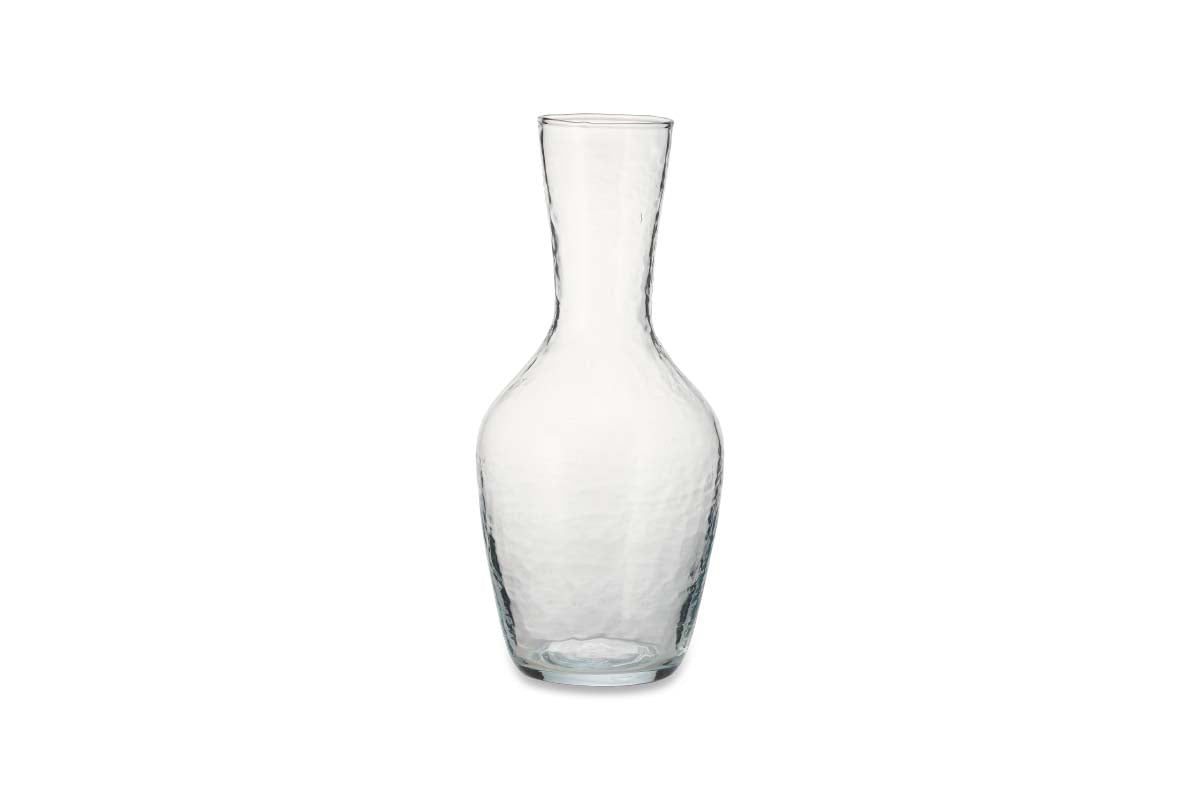 Carafe martelée Yala - Verre transparent