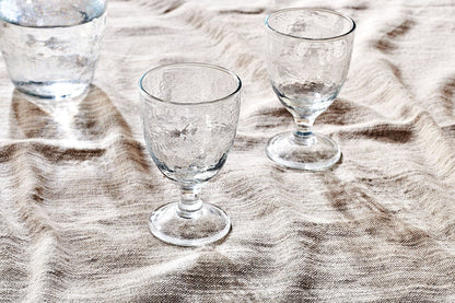 Verres à vin martelés Yala - Verre transparent (lot de 4)