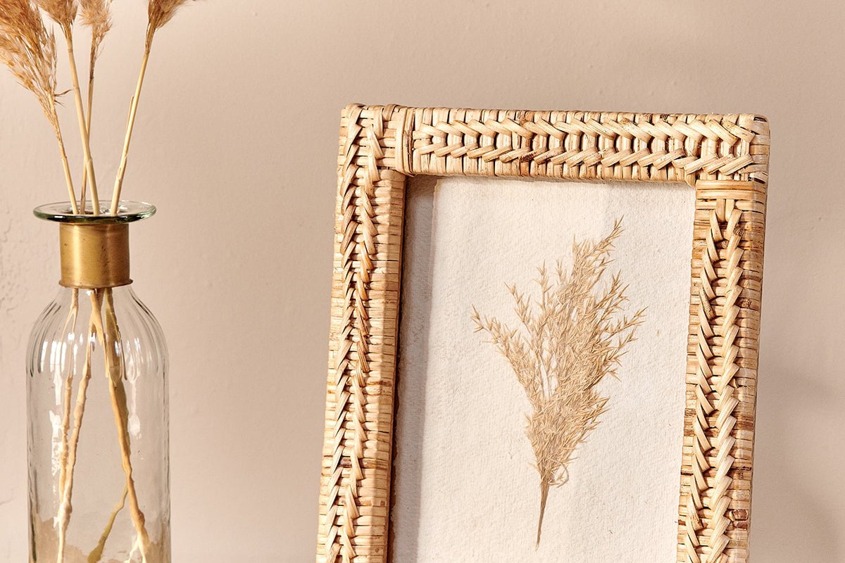 Cadre photo en rotin Yanis
