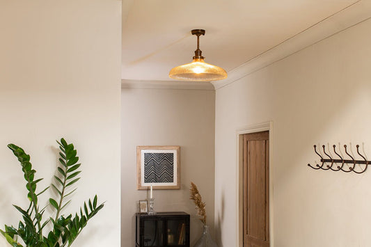 Plafonnier Zowie en verre recyclé - Grand