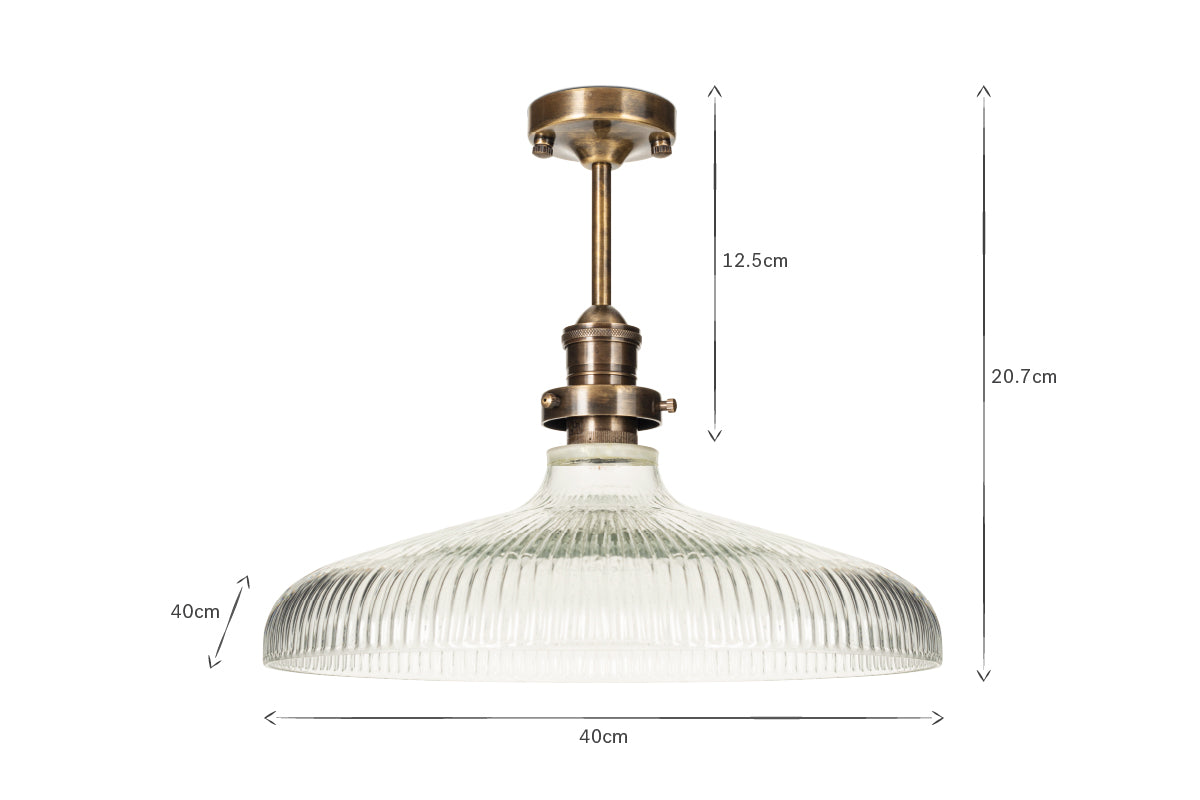 Plafonnier Zowie en verre recyclé - Grand