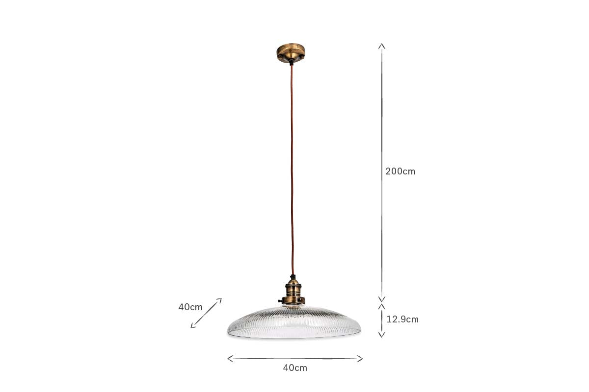 Suspension Zowie en verre recyclé - Grand modèle