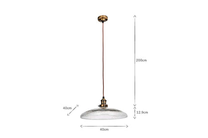 Suspension Zowie en verre recyclé - Grand modèle