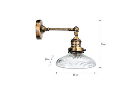 Applique murale Zowie en verre recyclé - Petit modèle