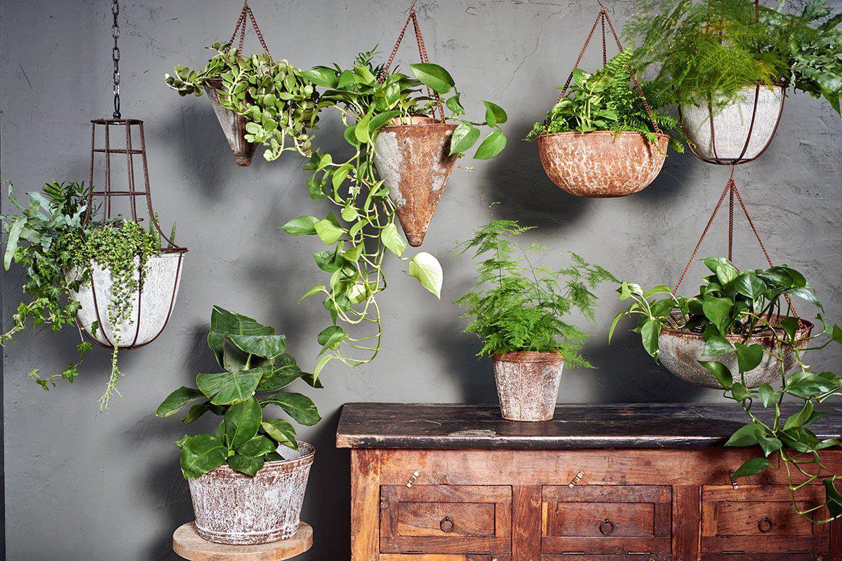 Jardinière suspendue ronde Abari